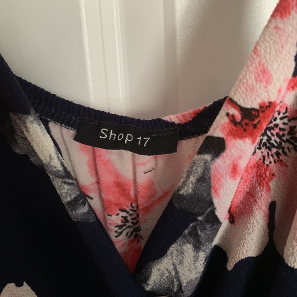 Floral Romper with Cape - Picture 4 of 4